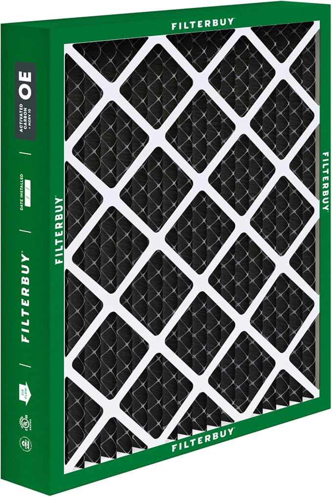 20x25x5 Air Filter MERV 10 Odor & Allergy Defense with Activated Carbon (2-Pack), alternate product view 9