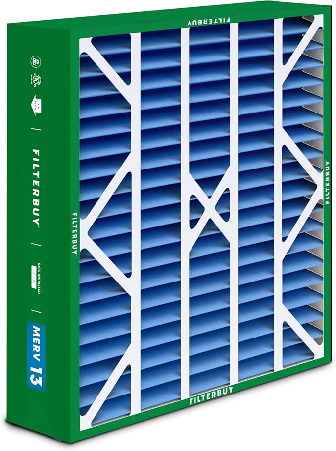 20x25x6 Air Filter MERV 13 Optimal Smoke & Allergy Defense (1-Pack), Pleated HVAC AC Furnace Filters for, alternate view 8