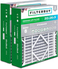20x26x5 Air Filter MERV 8 Essential Dust & Allergy Defense (2-Pack), Pleated HVAC AC Furnace Filters for Electro-Air, Lennox