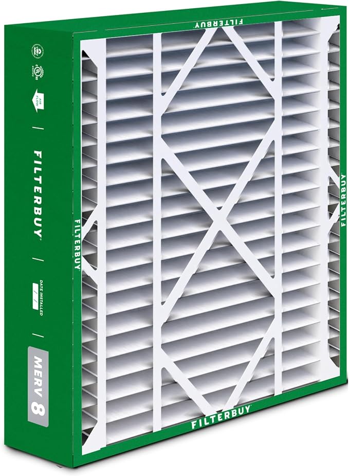 20x26x5 Air Filter MERV 8 Essential Dust & Allergy Defense (2-Pack), Pleated HVAC AC Furnace Filters for Electro-Air, Lennox