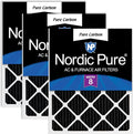 20x30x1 (19 5/8 x 29 5/8 x 3/4) Pure Carbon Pleated Odor Reduction Furnace Air Filters 3 Pack, product image