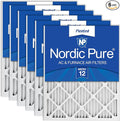 20x30x1 (Actual Size: 19 5/8 x 29 5/8 x 3/4) Pleated MERV 12 Air Filters 6 Pack, product image