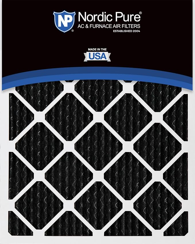 20x30x1 (Actual Size: 19 5/8 x 29 5/8 x 3/4) Pure Carbon Pleated Odor Reduction Furnace Air Filters 4 Pack, alternate product