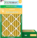 20x30x4 Air Filter MERV 11 Superior Pet & Allergy Defense (2-Pack), Electrostatic Pleated HVAC AC Furnace Filters