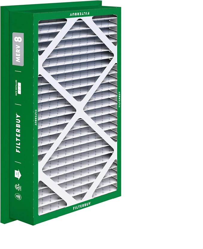 20x30x5 Air Filter MERV 8 Essential Dust & Allergy Defense (4-Pack), Electrostatic Pleated HVAC AC Furnace Filters