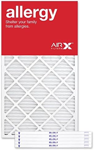 20x36x1 Air Filter MERV 11 Pleated HVAC AC Furnace Air Filter, Allergy 6-Pack, Made in the USA, product image