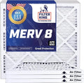 20x40x4 Air Filter | 4-PACK | MERV 8 HVAC Pleated A/C Furnace Filters | MADE IN USA | Actual Size: 19.5 x 39.5 x 3.75"