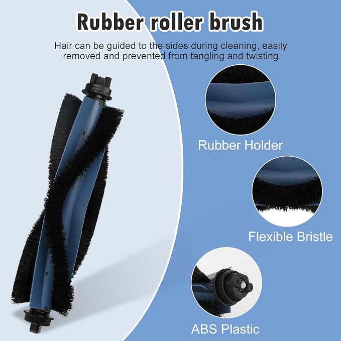 21 Pcs Accessories Kit Compatible with Vacuum Omni C20, Replacement Parts include 1 Main Brush, 4 Side Brushes, 6 Dust