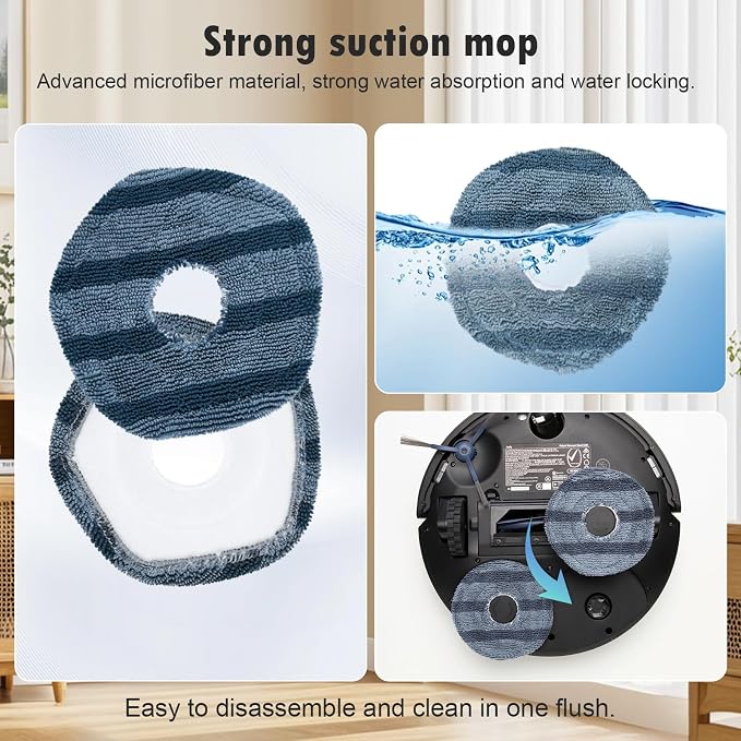 21 Pcs Accessories Kit Compatible with Vacuum Omni C20, Replacement Parts include 1 Main Brush, 4 Side Brushes, 6 Dust