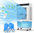 2100 CFM Evaporative Air Cooler, 8.4 Gallon Swamp Cooler with Remote Control, 3 Speeds, 12h Timer, 3-in-1 Swamp Cooler Air