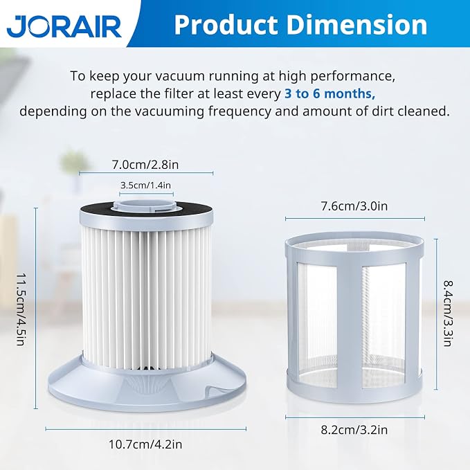 2156A Replacement Vacuum Filter Compatible with Zing 2156, 2156A, 2156E,1665, 16652, 1665W Zing Bagless Canister