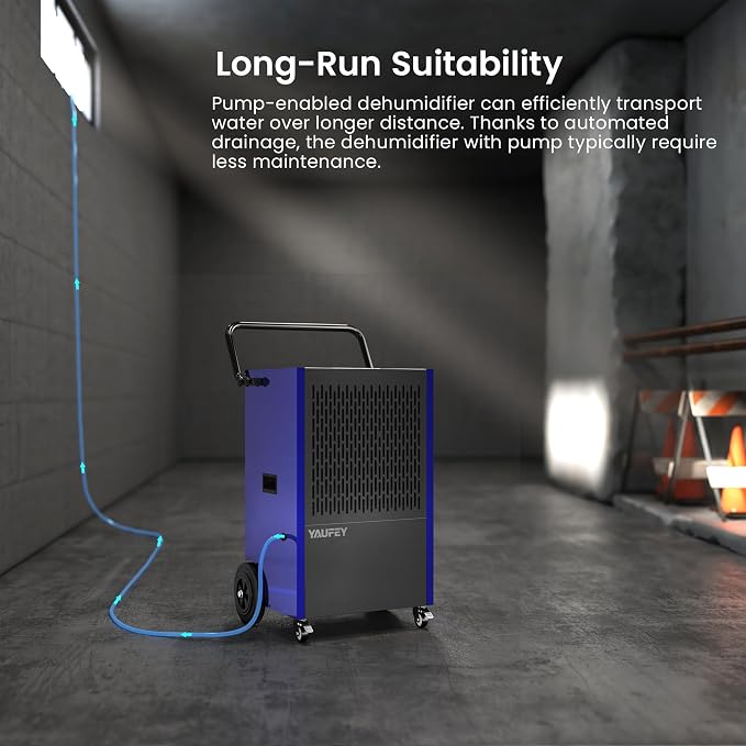 216 Pints Commercial Dehumidifier with Pump, for Basement up to 8500 Sq., alternate product view 5