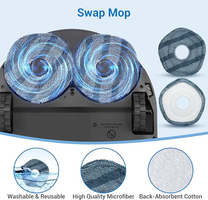 21Pcs X10 Pro Omni Replacement Parts Kit for X10 Pro Omni Robot Vacuum Accessories, 1 Main Roller Brush, 6 Dust Bags 4