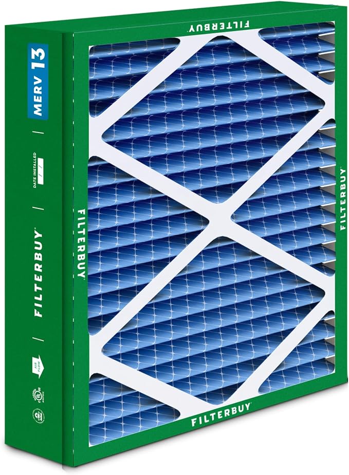 21x23.5x5 Air Filter MERV 13 Optimal Smoke & Allergy Defense (1-Pack), Pleated HVAC AC Furnace Filters for Trane, alternate