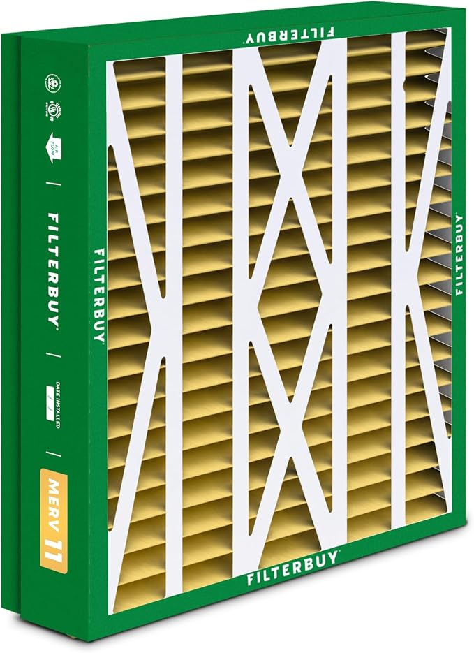 21x27x5 Air Filter MERV 11 Superior Pet & Allergy Defense (2-Pack), Pleated HVAC AC Furnace Filters for Trane Perfect Fit &