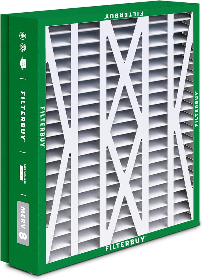 21x27x5 Air Filter MERV 8 Essential Dust & Allergy Defense (4-Pack), Pleated HVAC AC Furnace Filters for Trane Perfect Fit &