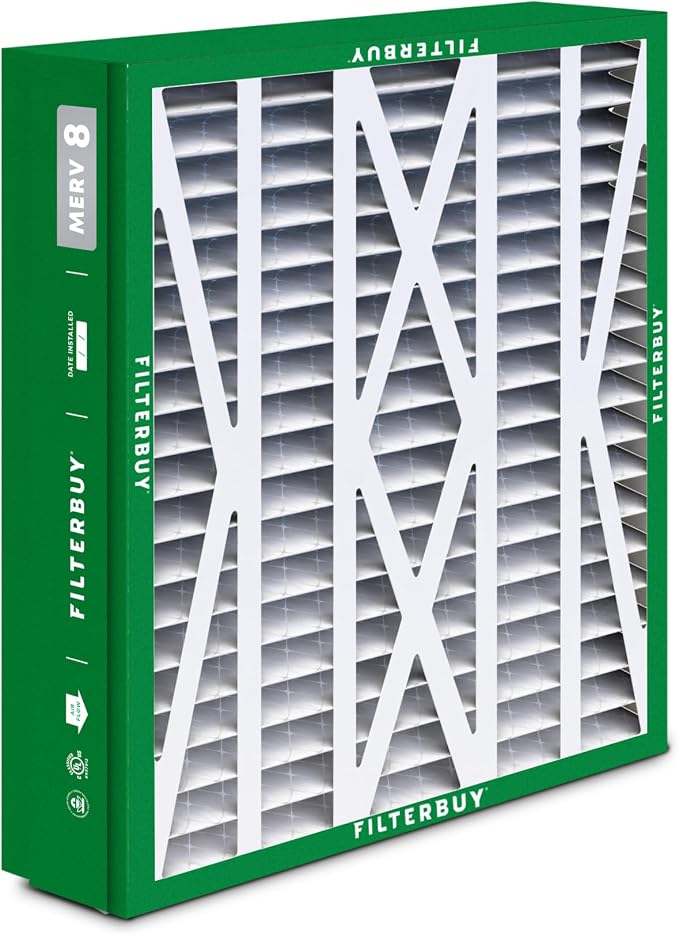 21x27x5 Air Filter MERV 8 Essential Dust & Allergy Defense (4-Pack), Pleated HVAC AC Furnace Filters for Trane Perfect Fit &
