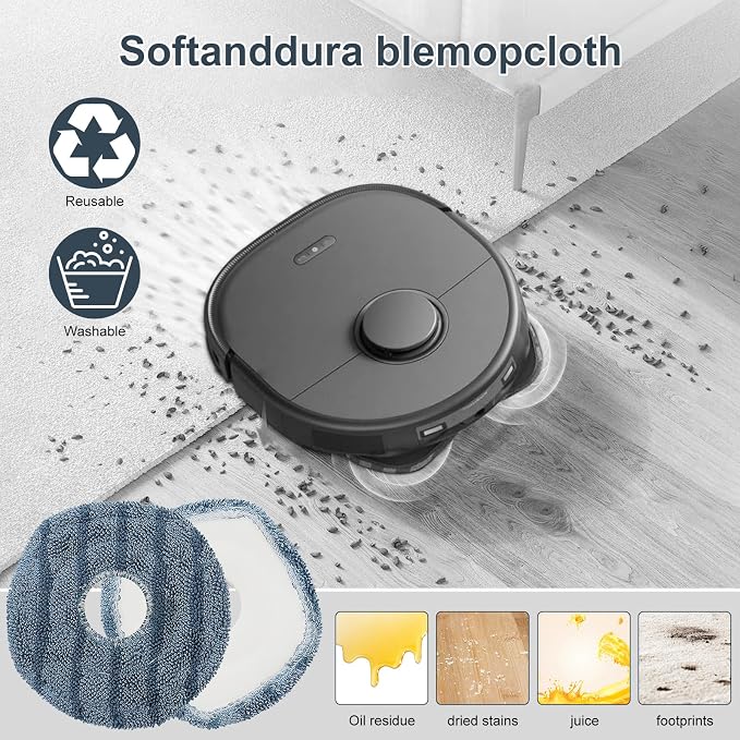 22 Pack Accessories for X10 Pro Omni Robot Vacuum Cleaner Replacement Parts, 2 Mainbrush 4 Sidebrush 6 Dust Bag 4 Filter
