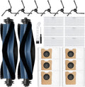 22 Pack Replacement Parts Compatible with for C10 Robot Vacuums Accessories kit, 2 Roller Brush, 6 HEPA Filters, 6 Side