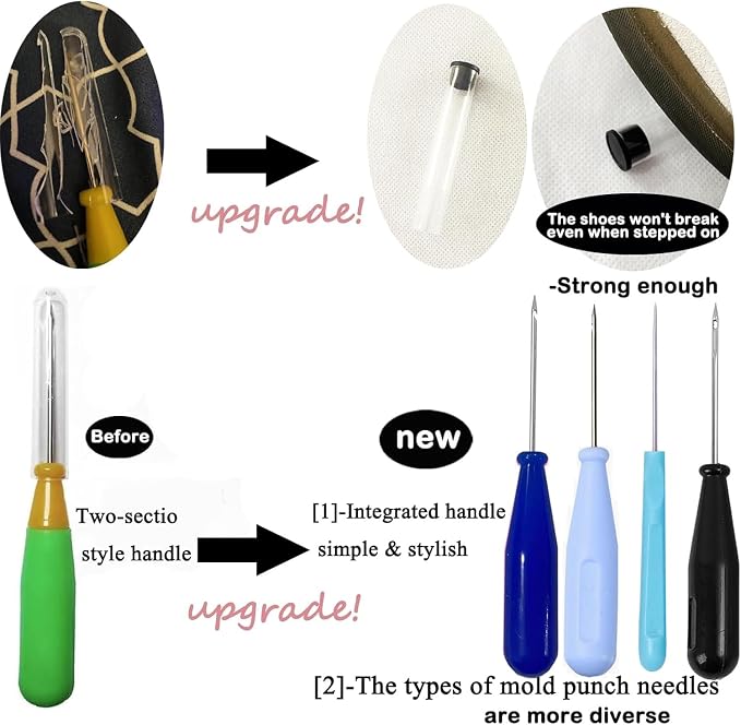 22 PCS Candle Wick Punching Tool Large-Eye Candle Needle Wick Sitting Tool with Hook & Eye Candle Making Kits to Insert Wick
