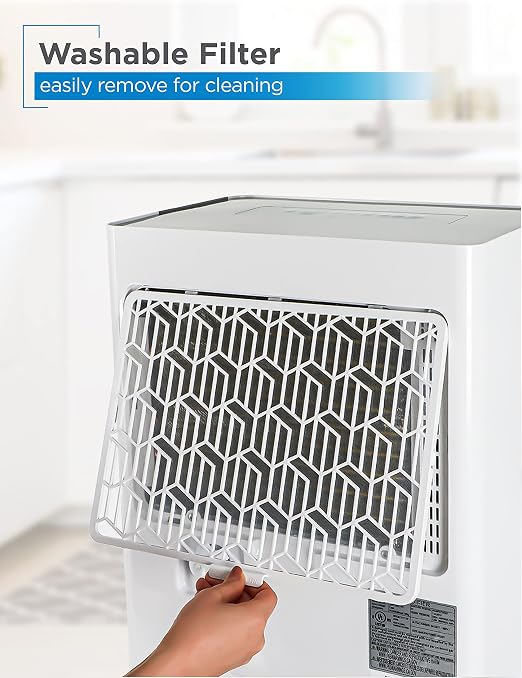 22-Pint Portable Dehumidifier, Dehumidifier for Home up to 1500 Sq. Ft., alternate product view 7