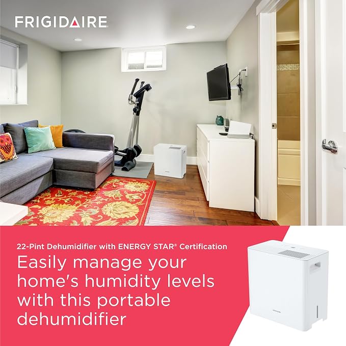 22-Pint Portable Dehumidifier with Energy Star Certification for Small/Medium Rooms, Bedrooms & Bathrooms, alternate product