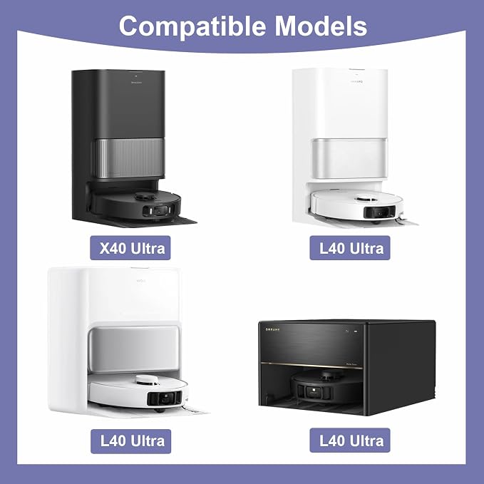 23 Pcs Replacement Parts for L40 Ultra, X40 Ultra, X40 Master, and P10/P50 Pro Ultra Robot Vacuum, 2 Main