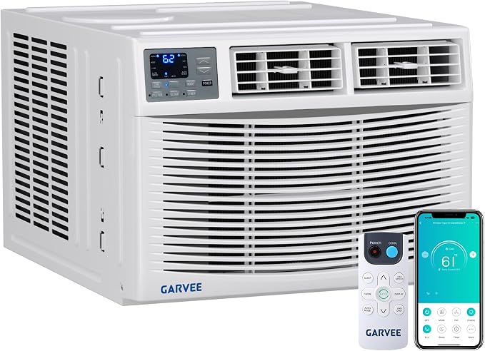 23200 BTU Window Air Conditioner with Heat, Window AC Unit with Heater, Dehumidifier & Fan, Quiet Air Conditioner with