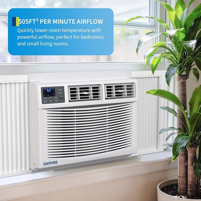 23200 BTU Window Air Conditioner with Heat, Window AC Unit with Heater, Dehumidifier & Fan, Quiet Air Conditioner with