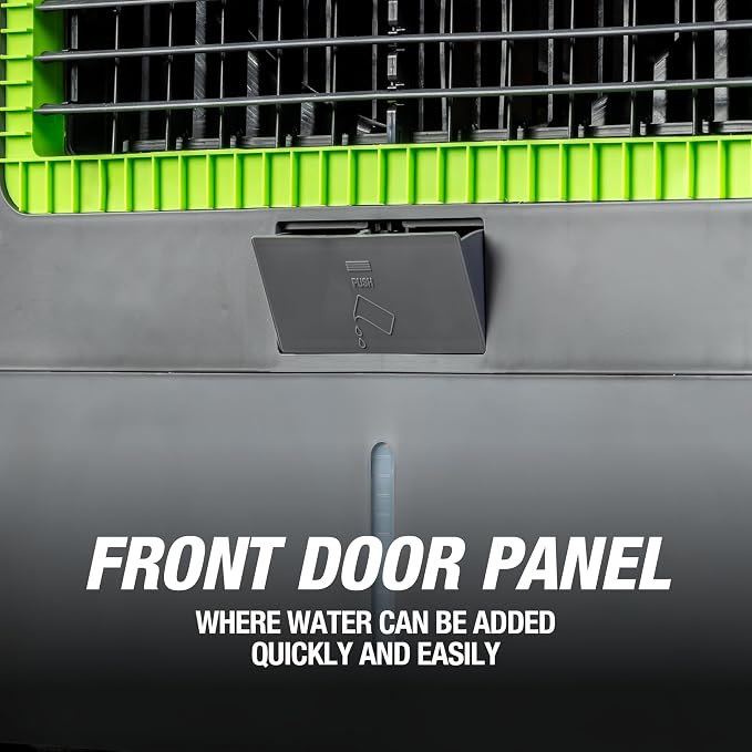23969 Swamp Cooler, Evaporative Air Cooler, 3-Speed Fan, Cools 1600 sq ft, 5300 CFM, Indoor and Outdoor, Includes Tool Tray