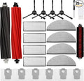 23PCS Vacuum Cleaner Accessorie Kit Compatible with S8/S8+/S8 PRO Ultra, 1 Set Main Brush &1 Rolling Brush &4