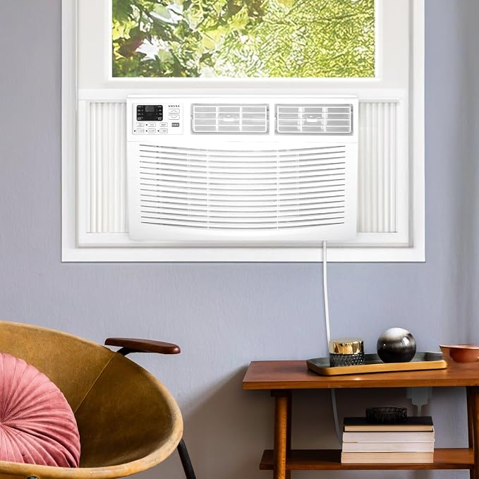 24,000 BTU 230V Window-Mounted Air Conditioner with Remote Control, AC for Rooms up to 1500 Sq.Ft, 24H Timer, 3-Speed