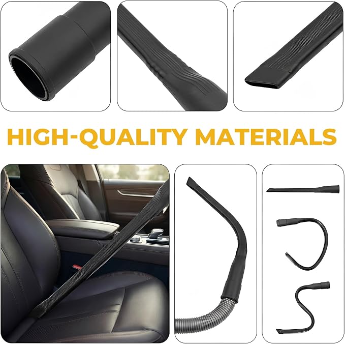 24.41" Flexible Vacuum Crevice Attachment Tool for 1-1/4" & 1-3/8" Hoses, Universal Vacuum Accessory for Tight Spaces Sofas