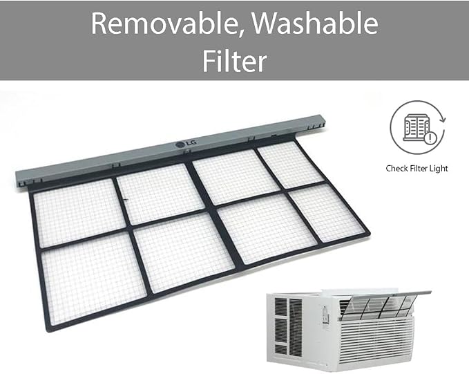24,500 BTU Window Air Conditioner, 230/208V, Cools 1,560 Sq. Ft. for Bedroom, Living Room, Apartment, Quiet Operation, with