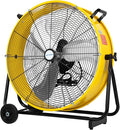 24" 8100 CFM High Velocity Industrial Drum Fan, 3-Speed Heavy Duty Metal Shop Fan for Garage, Warehouse
