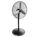 24" Heavy Duty High Velocity Pedestal Fan, 3 Speed, 7600 CFM, 1/4 HP, Ideal for Commercial & Industrial Spaces, UL Listed
