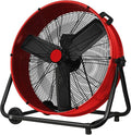 24 in Industrial Floor Fan, Heavy Duty Industrial Floor Fan with Adjustable 3 Speed 4800-8800 CFM Cooling, for Industrial