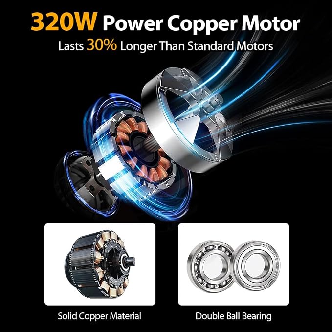 24 Inch Industrial Drum Fan, High Velocity Floor Fan, 3 Speed Heavy Duty Metal Air Circulator, 360° Tilt with Casters Handle