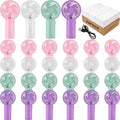 24 Pack Handheld Fan Bulk with Data Cable, USB Rechargeable Lightweight Mini Fan Individually Boxed for Party, Travel, Beach