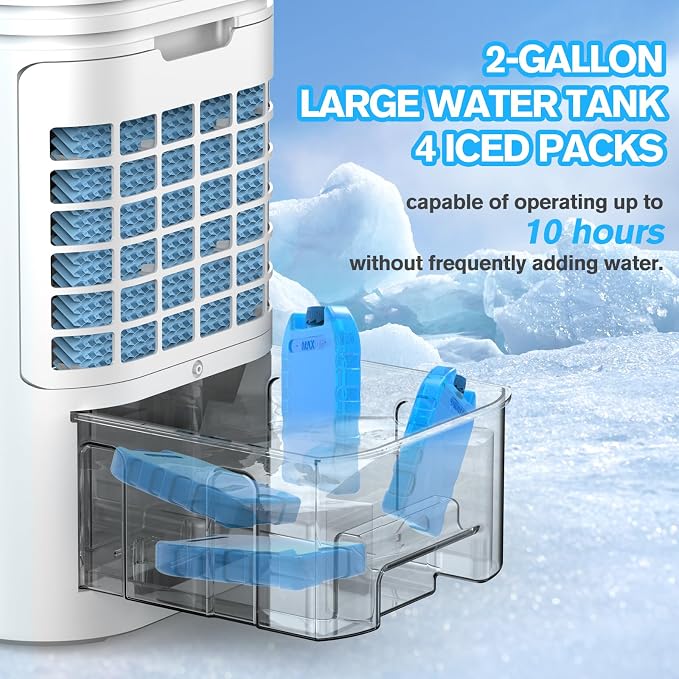 24" Windowless Portable Air Conditioner, 15H Timer&120°Oscillation, 3-IN-1 Portable AC Unit w/Remote, 2Gal Tank, alternate