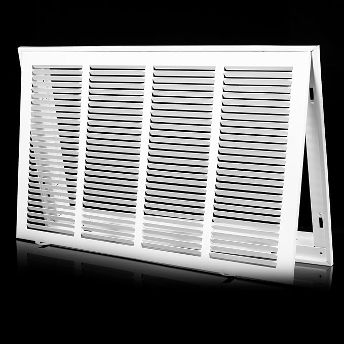 24 x 14 Return Air Grille [Duct Opening Size],Return Air Vent Cover for Wall Or Ceiling,Steel Return Air Filter Grilles