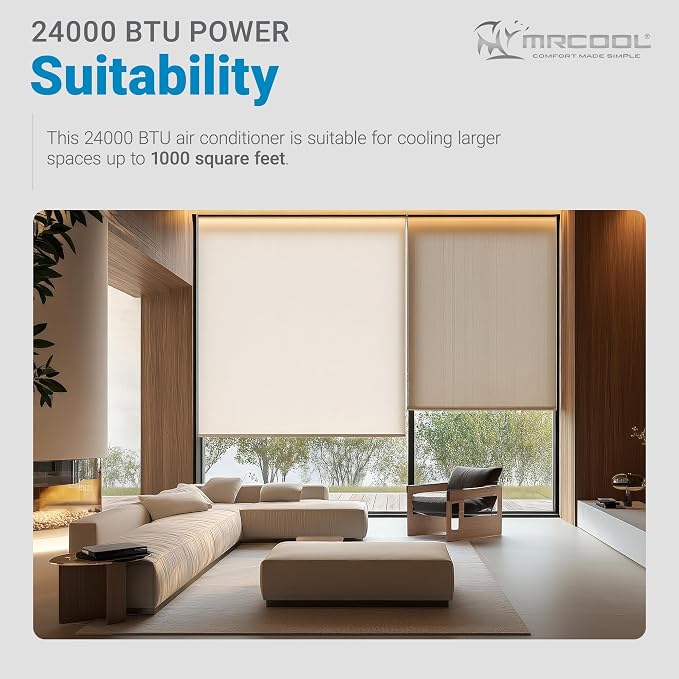 24000 BTU 230V Ductless Inverter Mini Split Air Conditioner & Heat Pump System, Advantage Series - Wall-Mounted AC Unit