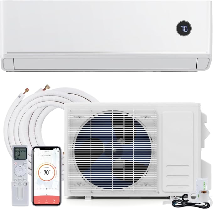 24000 BTU Mini Split AC/Heating System with Built-in Chassis Heating, 18.1 SEER2 208/230V Ductless Inverter Air Conditioner
