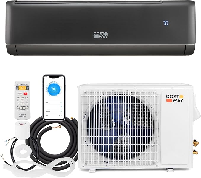 24000 BTU Wifi Enabled Mini Split Air Conditioner & Heater, 21 SEER2 208-230V Inverter AC Unit Cools Rooms up to 1500 Sq. Ft