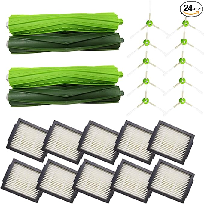 24PK Replacement Parts Kit Compatible with Roomba E & I & J Series i1 i3 i4 i5 i6 i7 i8 J7 J5 J6 J8 J9