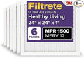 24x24x1 AC Furnace Air Filter, MERV 12, MPR 1500, CERTIFIED asthma & allergy friendly, product image