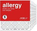 24x24x1 Air Filter MERV 11 Pleated HVAC AC Furnace Air Filter, Allergy 6-Pack, Made in the USA, product image