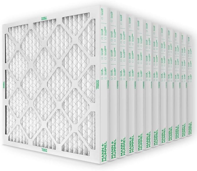 24x24x2 MERV 8 Pleated HVAC AC Furnace Air Filters. Case of 12. (Exact Size: 23.38 x 23.38 x 1.75 Inches), product image