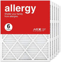 24x30x1 Air Filter MERV 11 Pleated HVAC AC Furnace Air Filter, Allergy 6-Pack, Made in the USA, product image