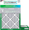 24x30x2 Air Filter MERV 8 Essential Dust & Allergy Defense (2-Pack), Electrostatic Pleated HVAC AC Furnace Filters